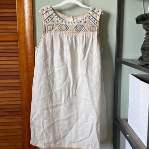 C&C California embroidered linen dress